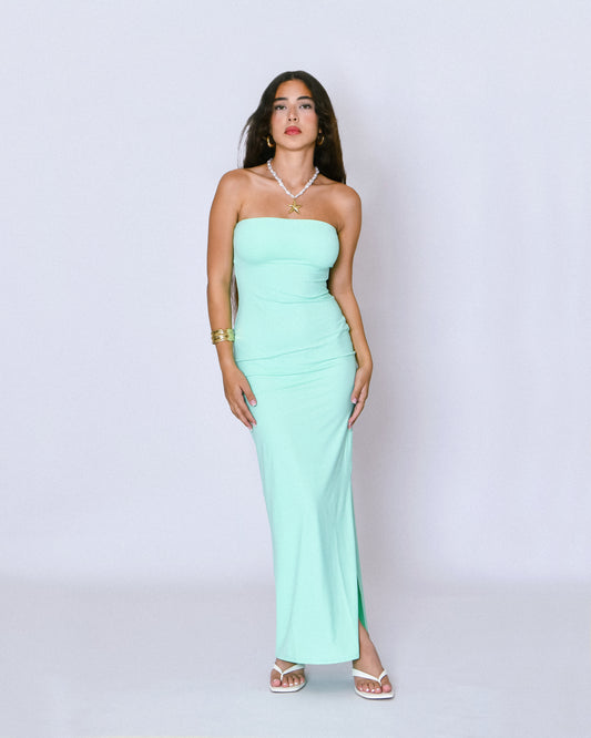 Bandeau neckline Maxi Dress