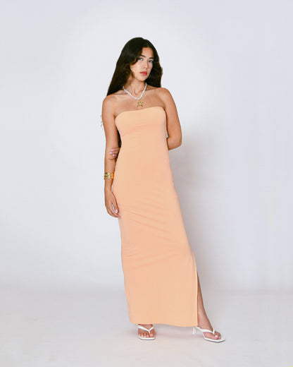 Bandeau neckline Maxi Dress