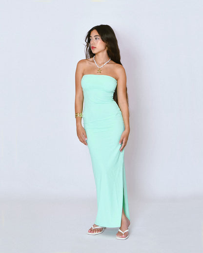 Bandeau neckline Maxi Dress